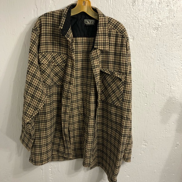 rackpacker Other - Rackpacker Long Sleeve Brown Plaid Flannel Button Down XXL